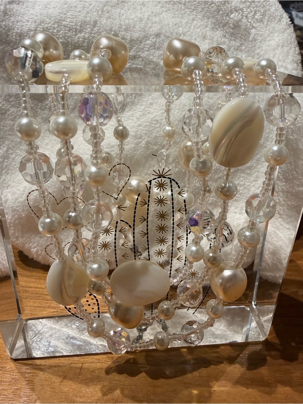 Beautiful 48” Vintage necklace